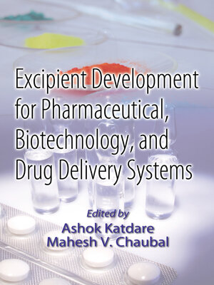 cover image of Excipient Development for Pharmaceutical, Biotechnology, and Drug Delivery Systems